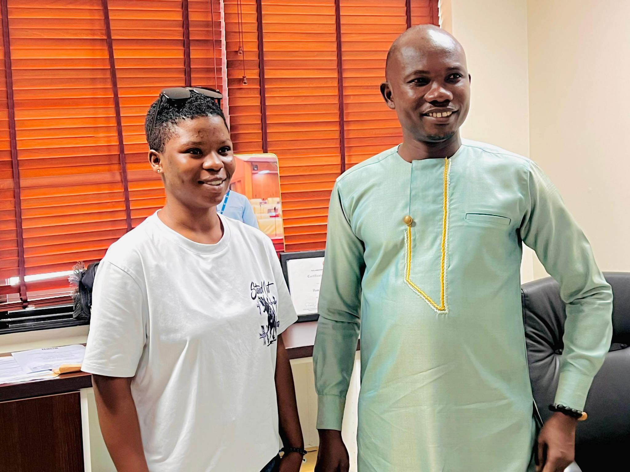 Sefwi Wiawso MP Pledges Support for Local Artists, Met with Rising Star Supa Sandy